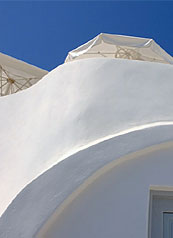 Gorgeous White washed Domed Roofs at the Villas