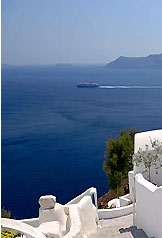 Panoramic Views of Oia, the Caldera the Sunsets and the Volcano