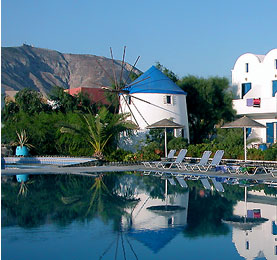 Mediterranean Beach Hotel - Kamari Beach Santorini Island Greece